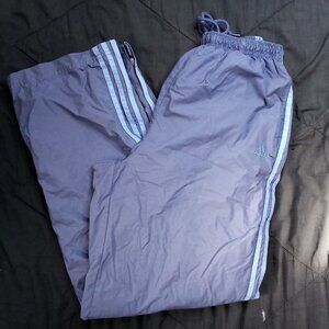 Vintage Adidas 3 Stripe Lined Wind Pants Joggers Trainers